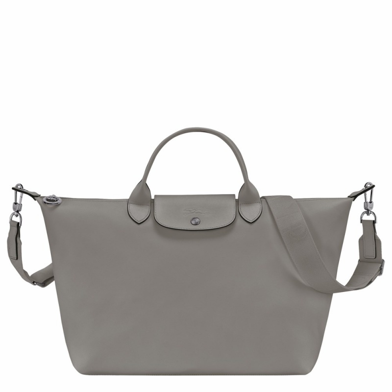Grey Longchamp Le Pliage Xtra L Women's Handbags